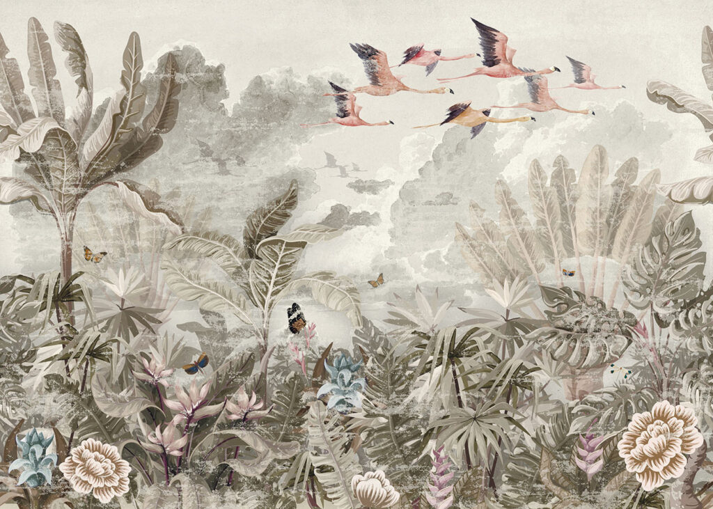Voo sobre as flores — design completo