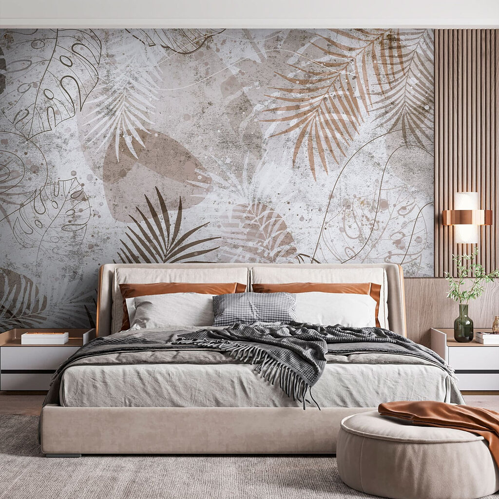 Folhas desgastadas sobre branco — interior 5