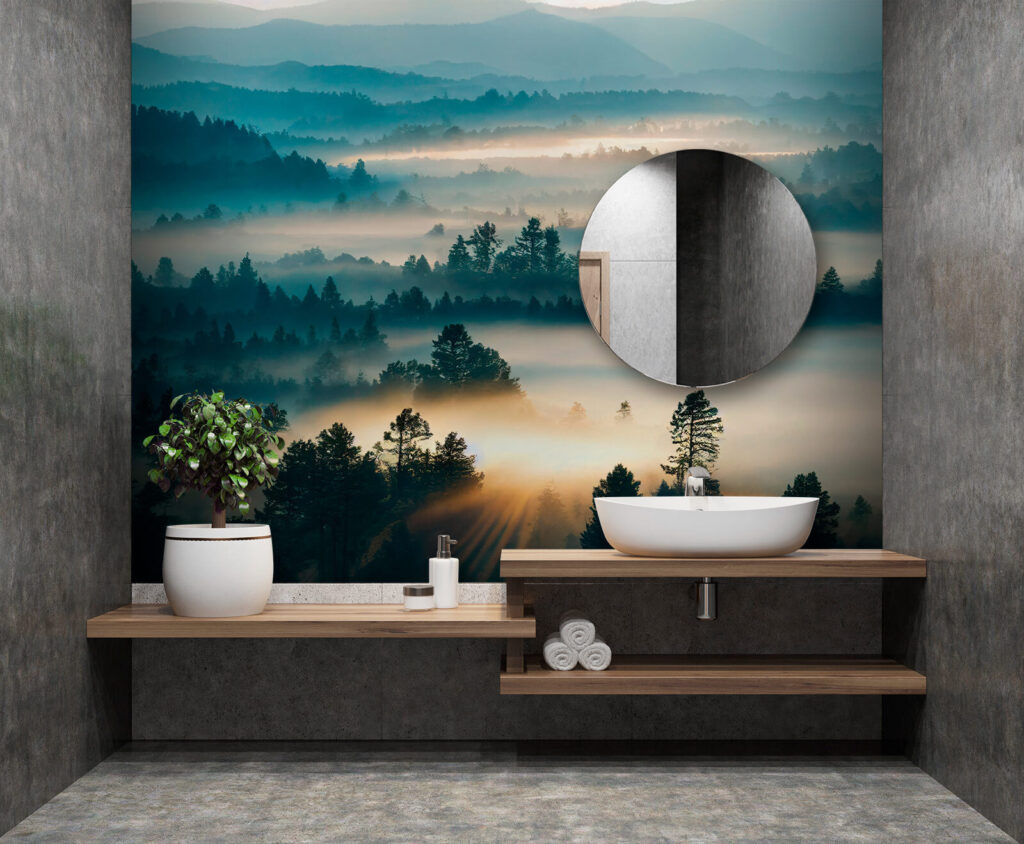 Neblina entre colinas azuis — interior 3