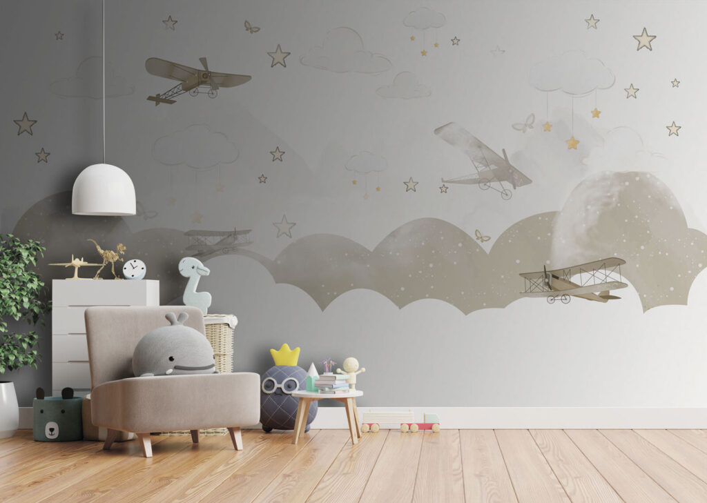 Aviões sobre nuvens redondas — interior 4