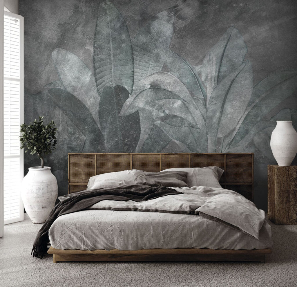 Folha tropical na névoa — interior 2