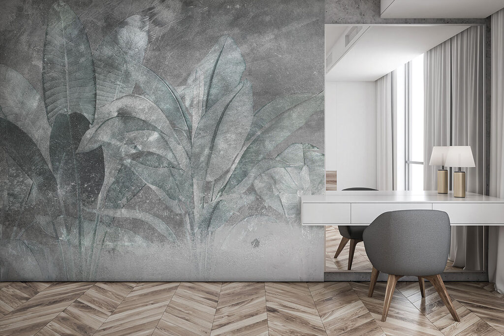 Folha tropical na névoa — interior 6