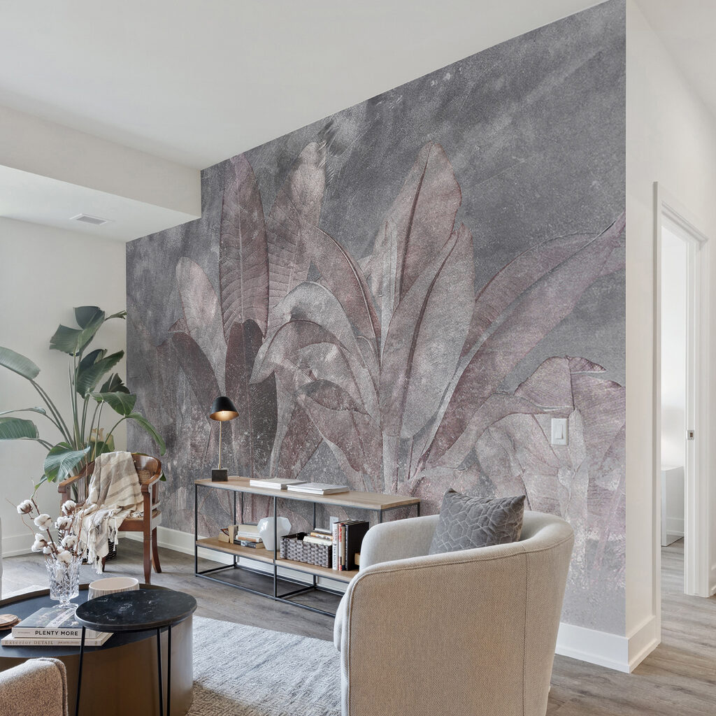 Folha tropical na névoa — interior 2