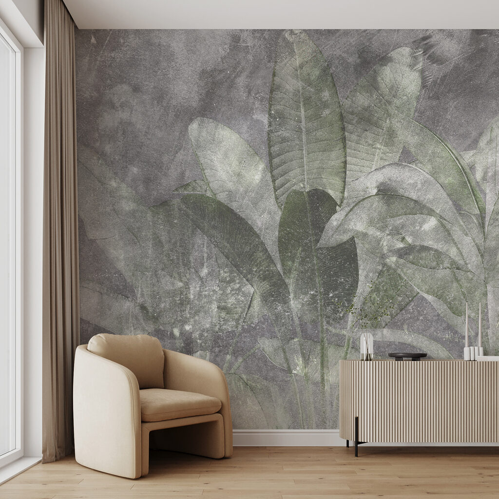 Folha tropical na névoa — interior 2