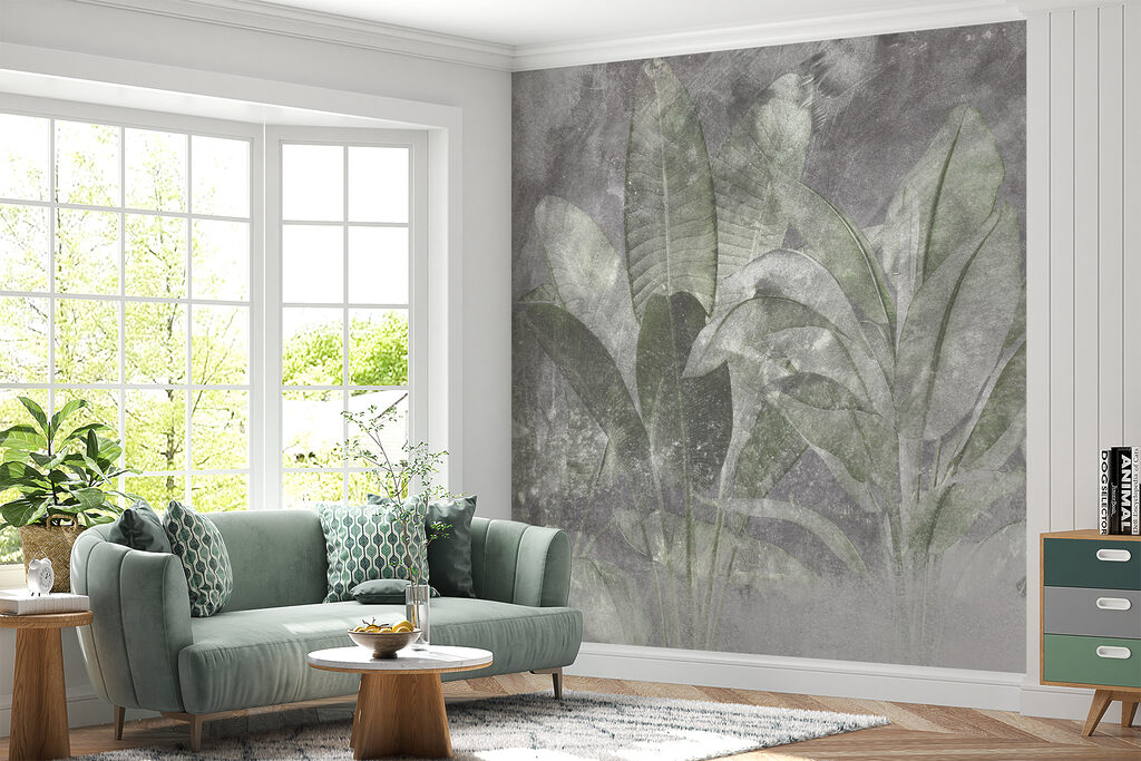 Folha tropical na névoa — interior 3