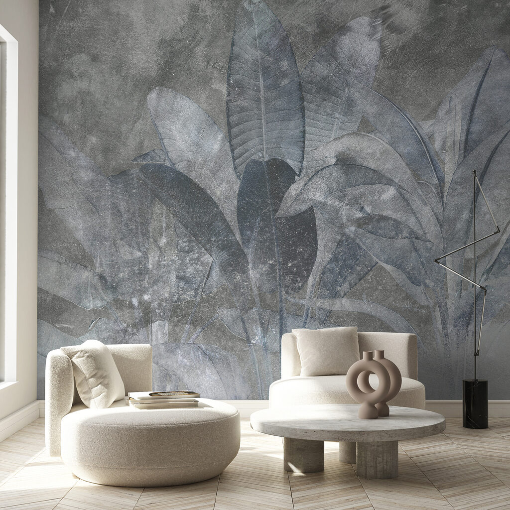 Folha tropical na névoa — interior 1