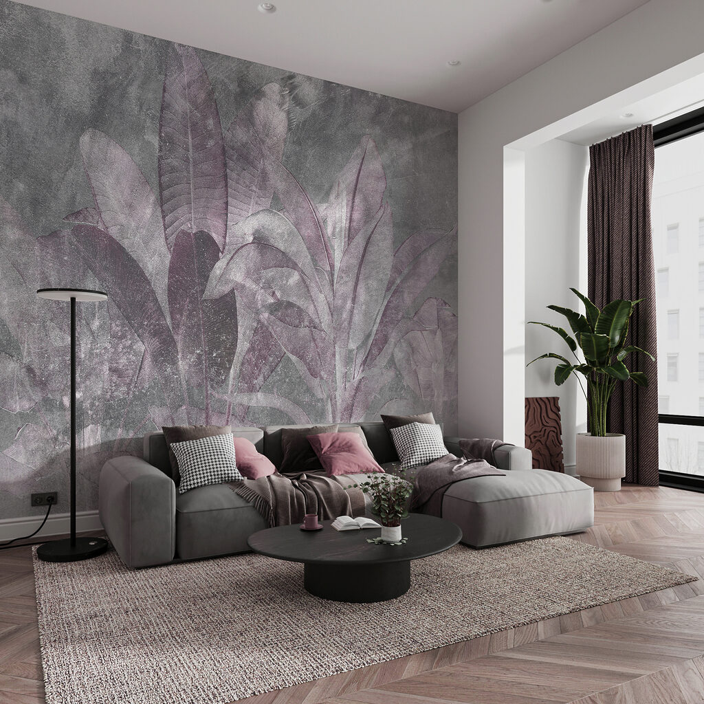 Folha tropical na névoa — interior 1