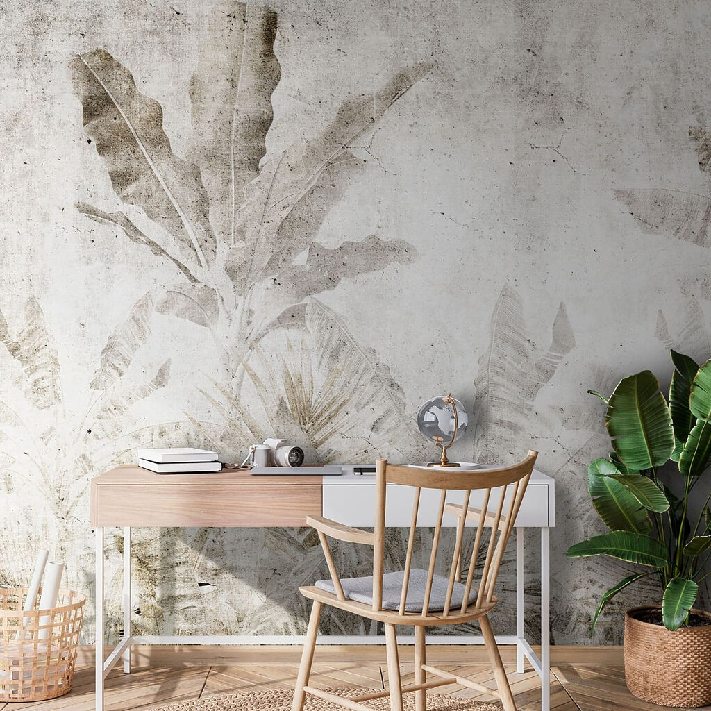 Folhagem tropical sobre branco — interior 5