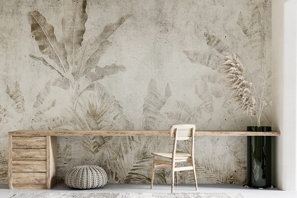 Folhagem tropical sobre branco — interior 6