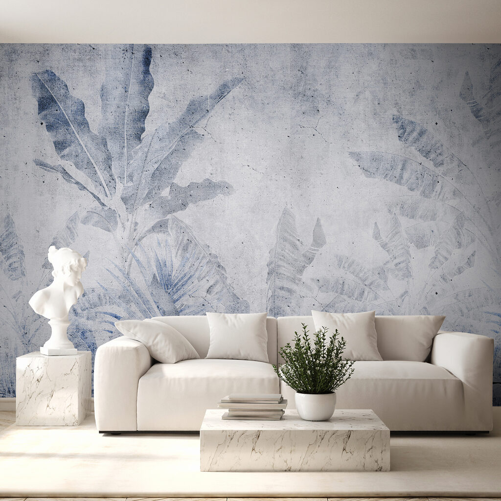 Folhagem tropical sobre branco — interior 3
