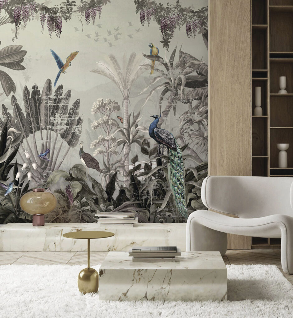 Aves azuis na selva — interior 2