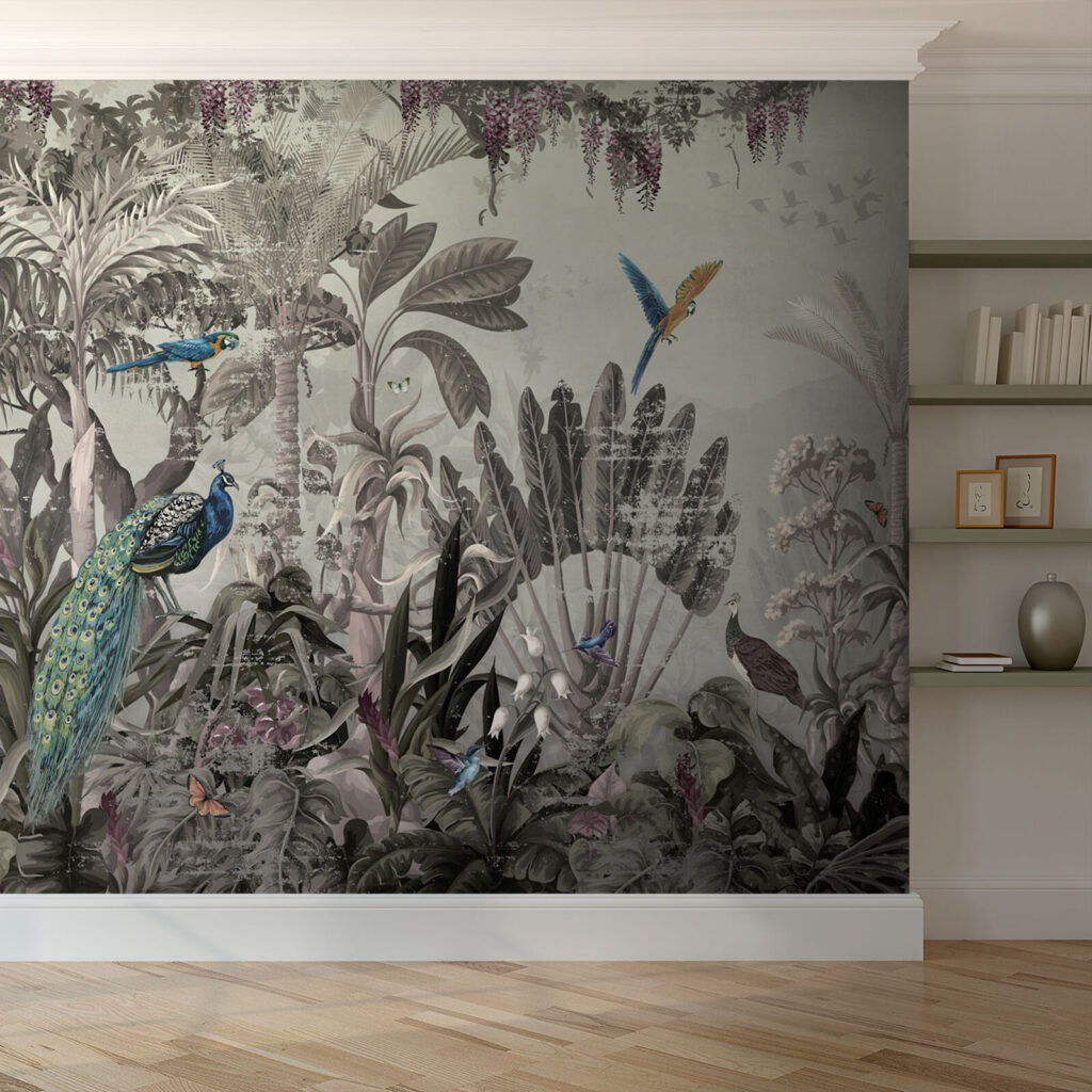 Aves azuis na selva — interior 3