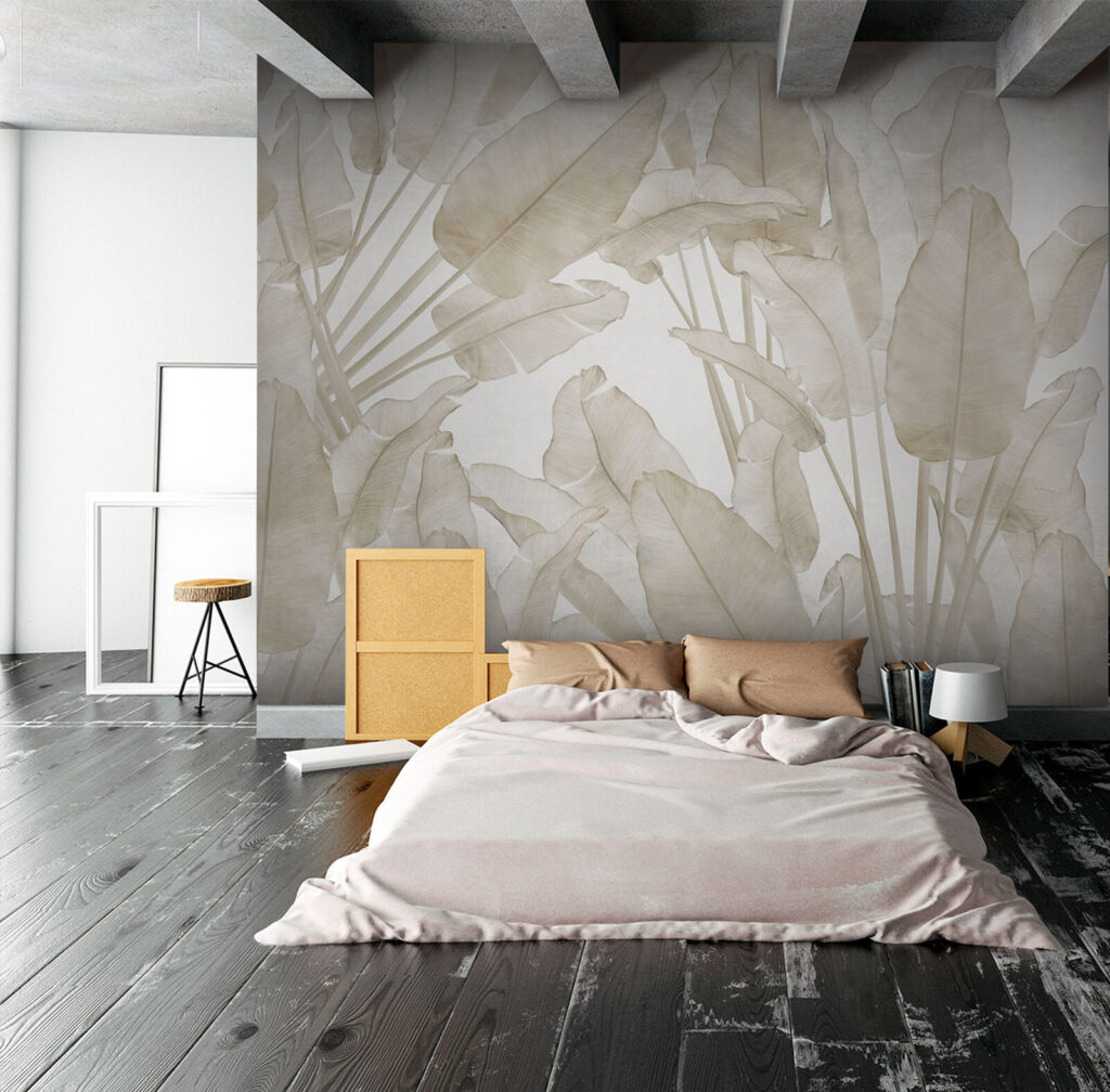 Folhagem tropical bege — interior 2