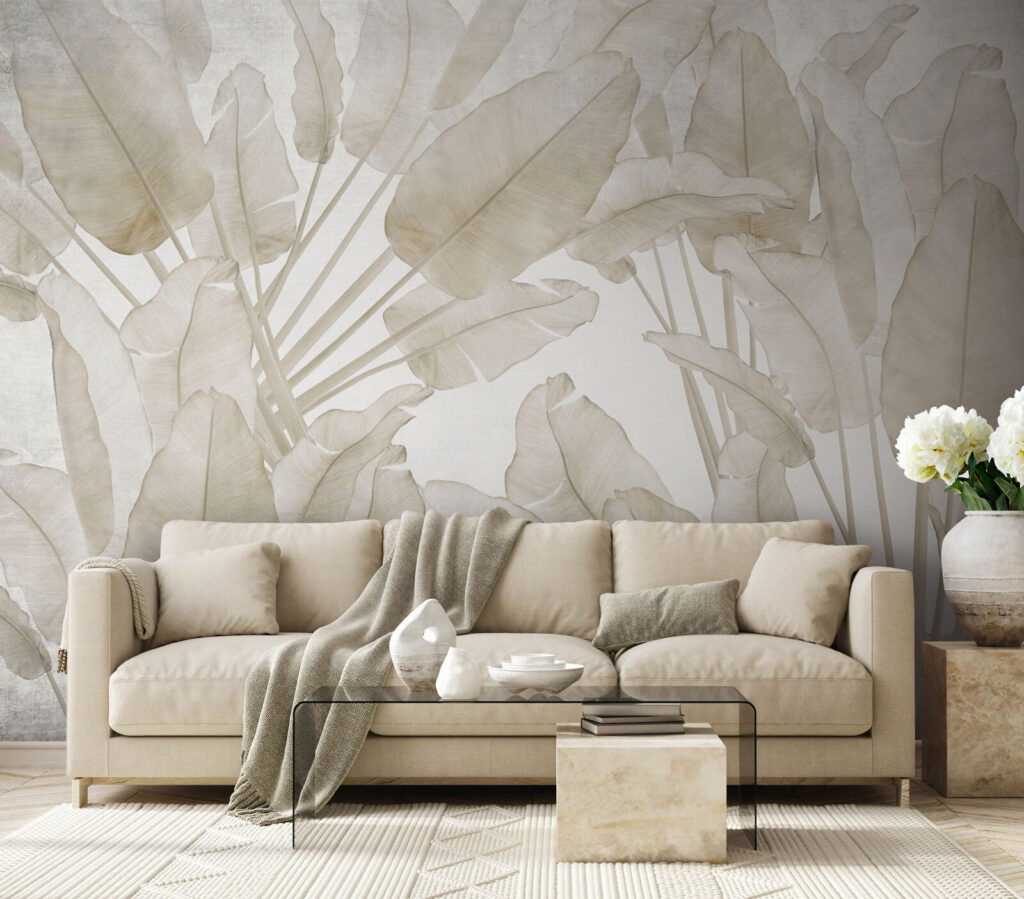 Folhagem tropical bege — interior 5