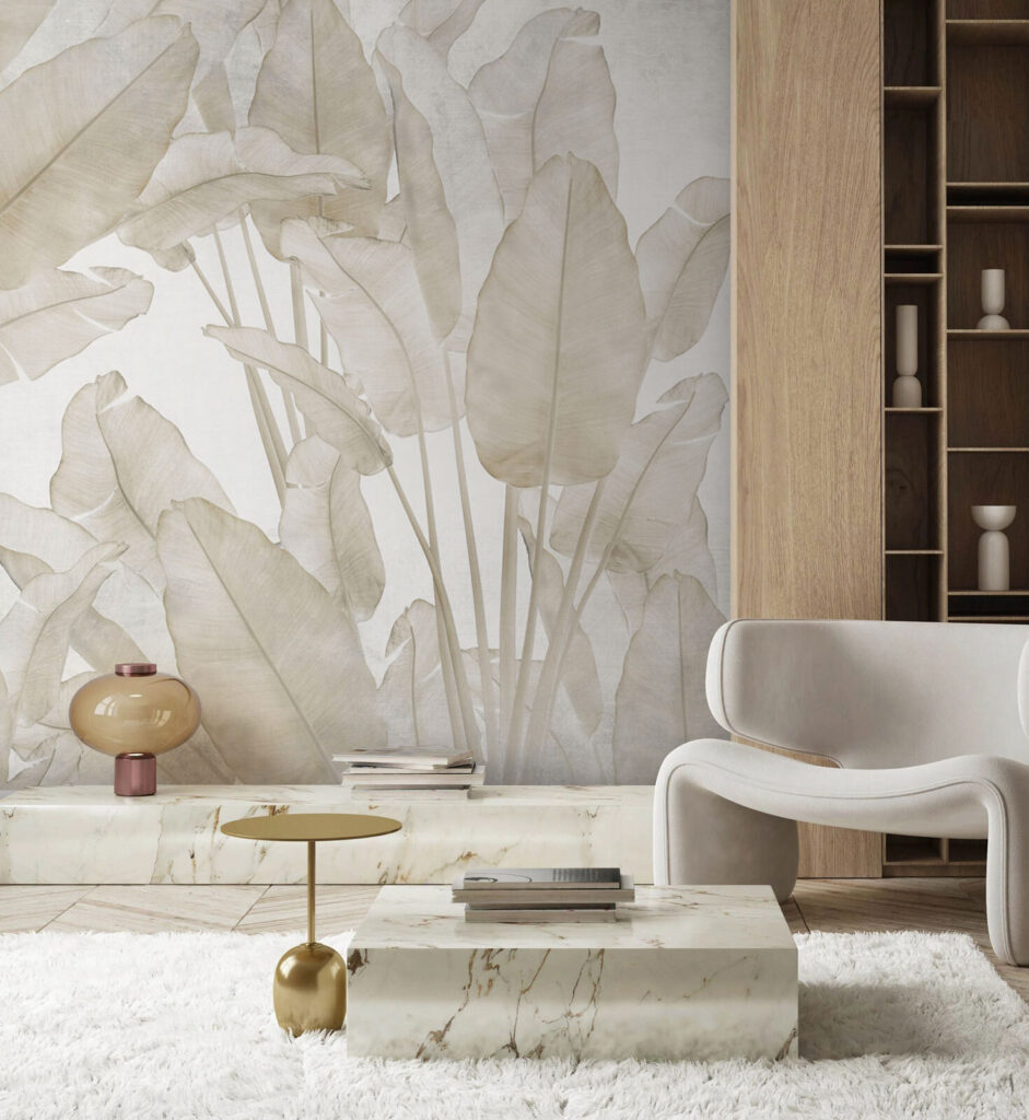 Folhagem tropical bege — interior 6