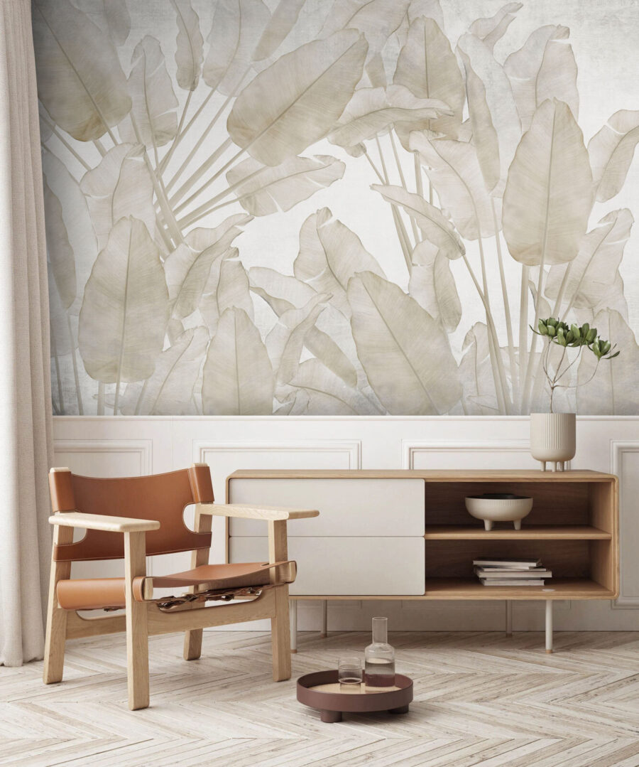 Folhagem tropical bege — interior 7