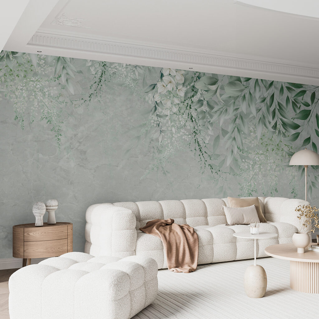 Ramos suspensos em verde-claro — interior 6