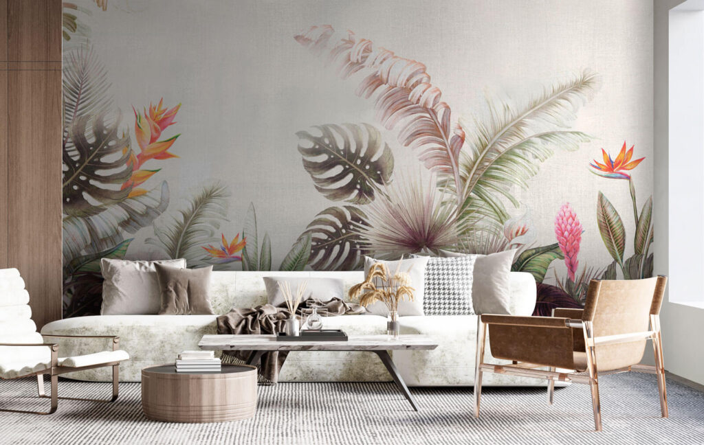 Flores tropicais na base — interior 2