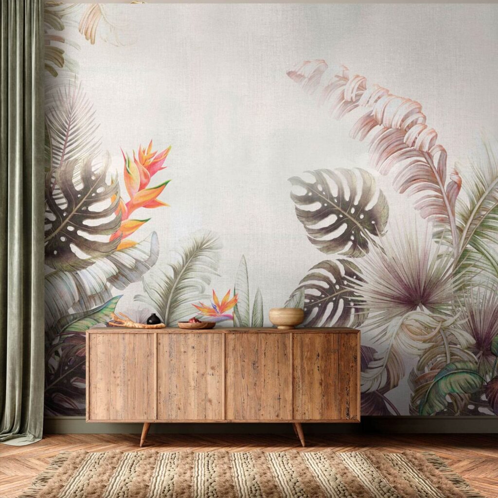 Flores tropicais na base — interior 4