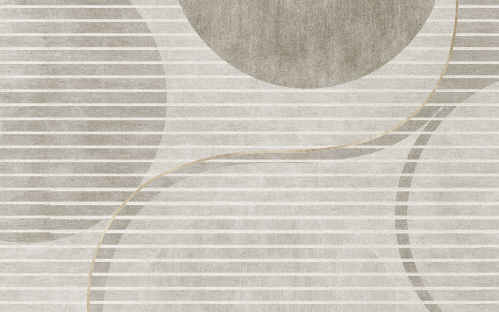 Círculos com riscas brancas — design completo