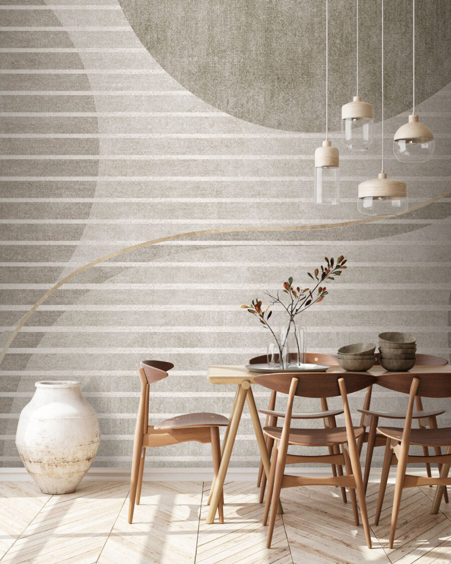 Círculos com riscas brancas — interior 1