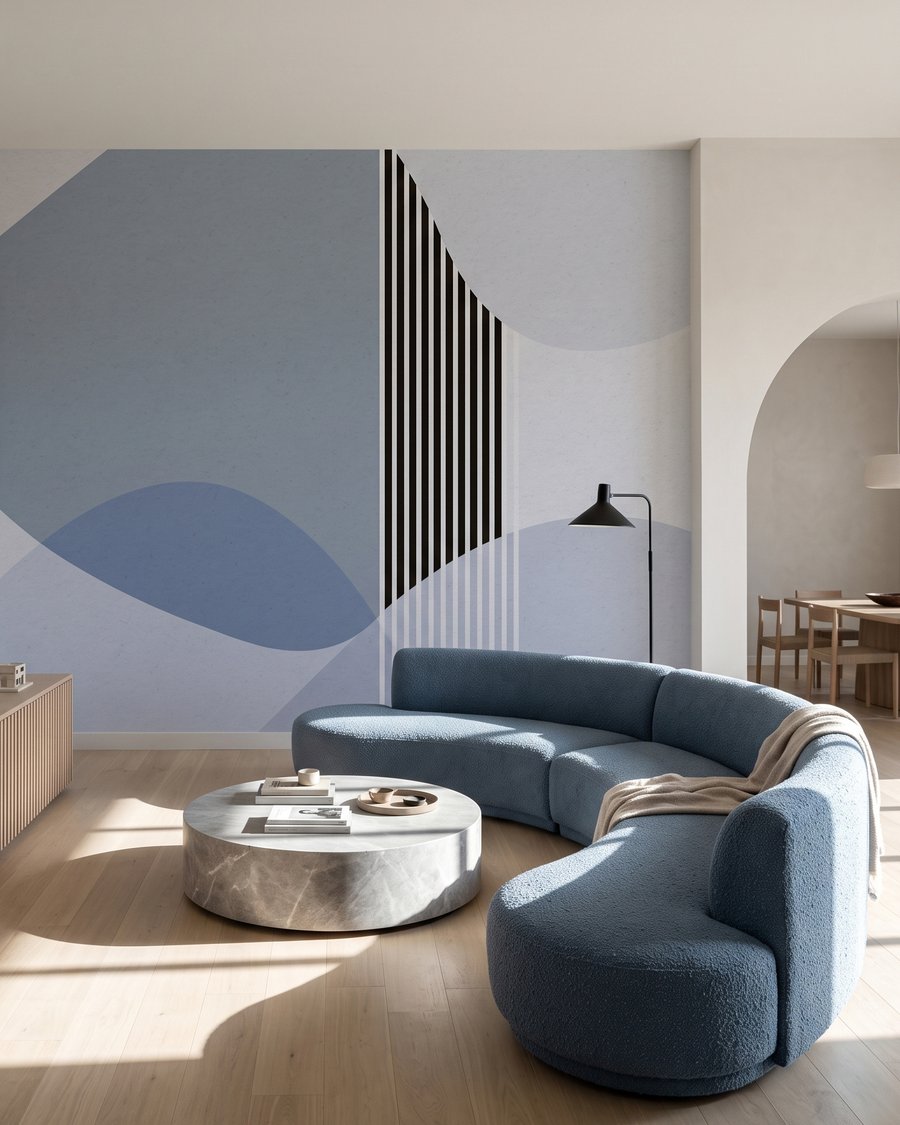 Riscas entre formas redondas — interior 1