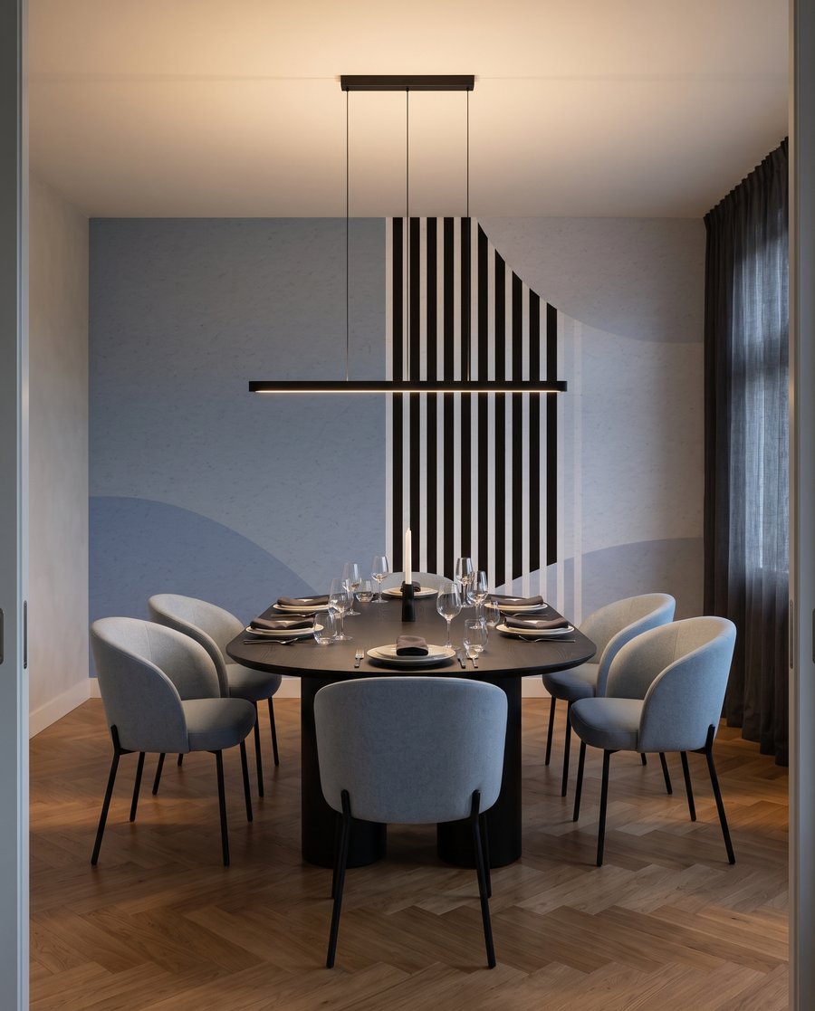 Riscas entre formas redondas — interior 6