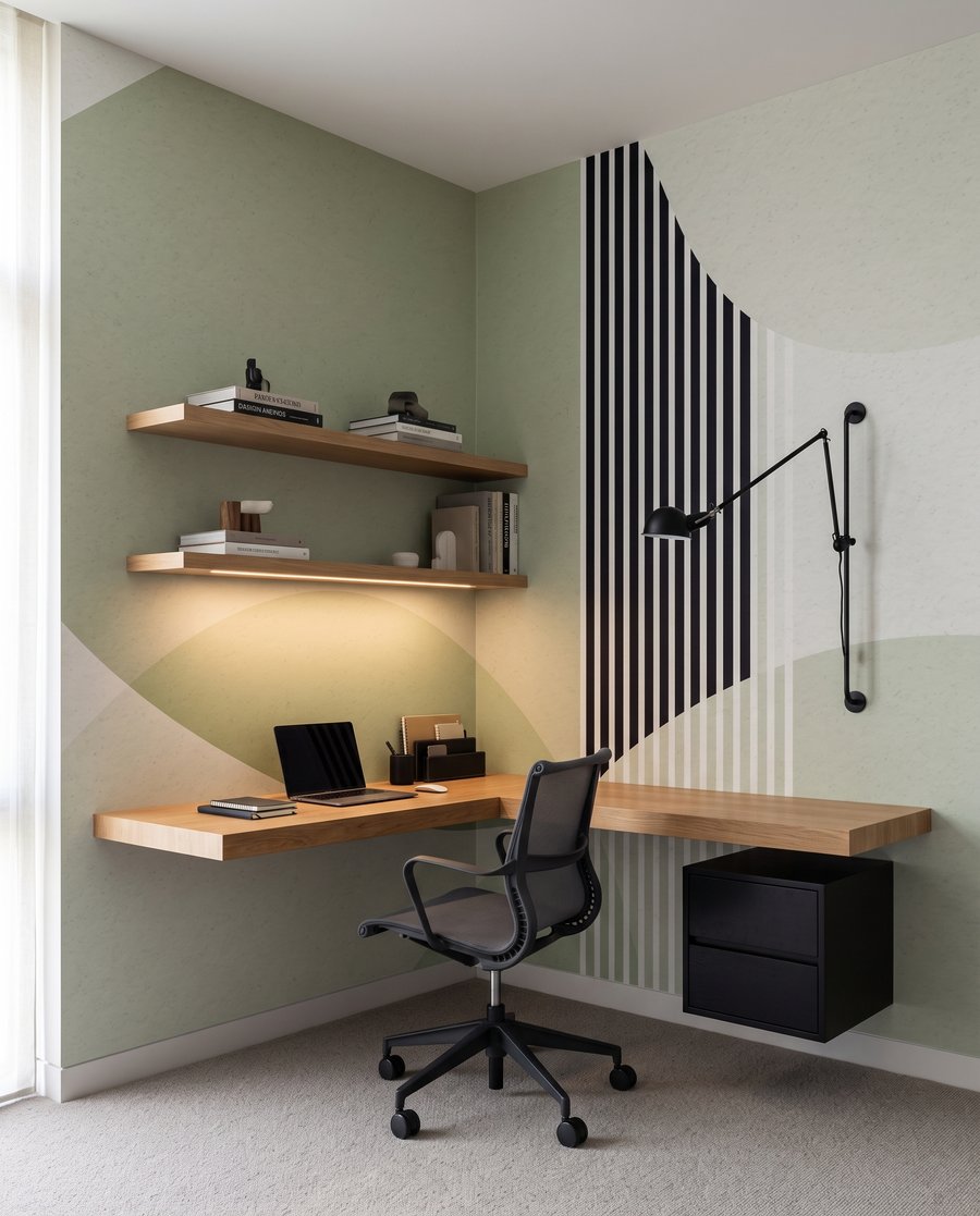 Riscas entre formas redondas — interior 1