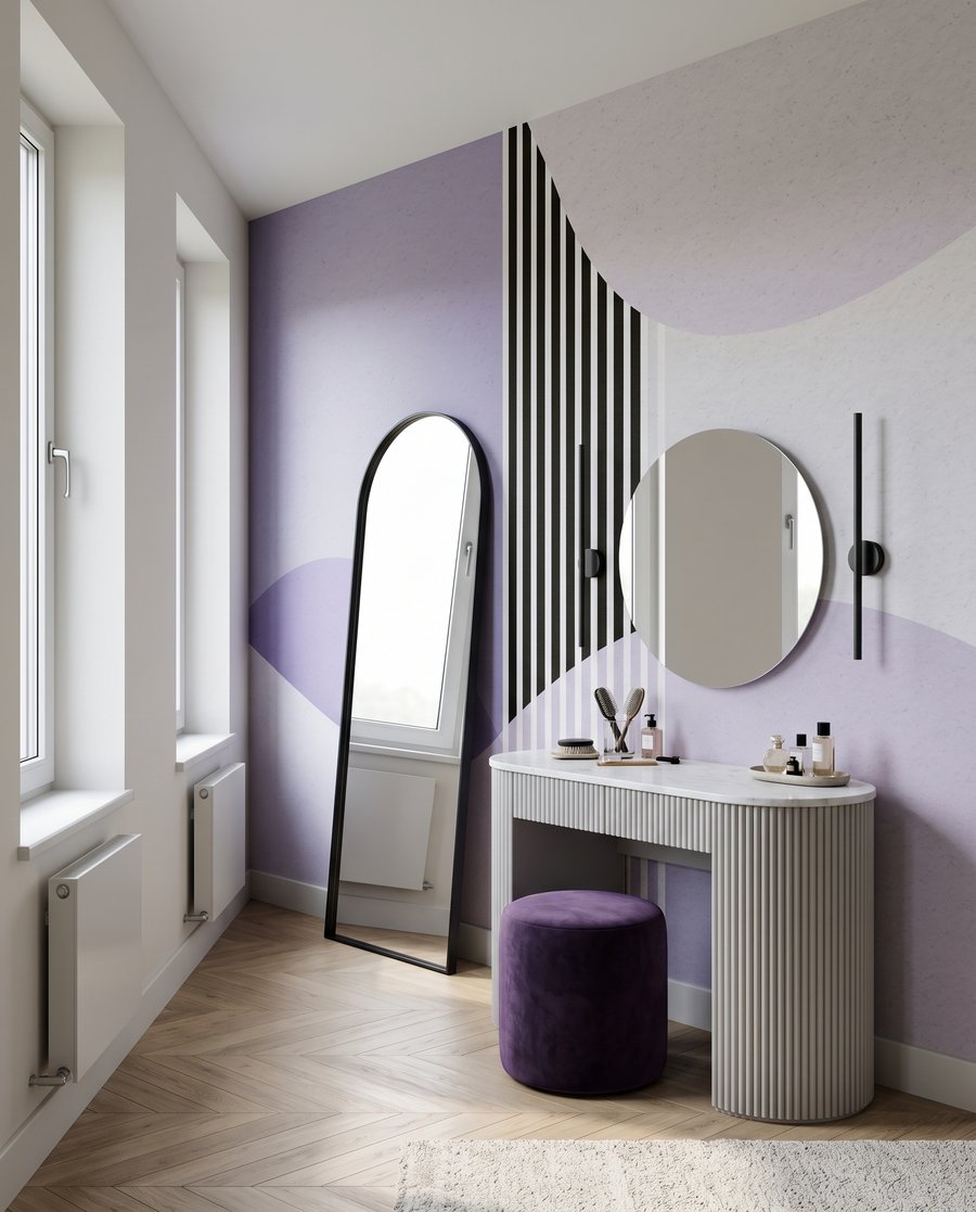 Riscas entre formas redondas — interior 1