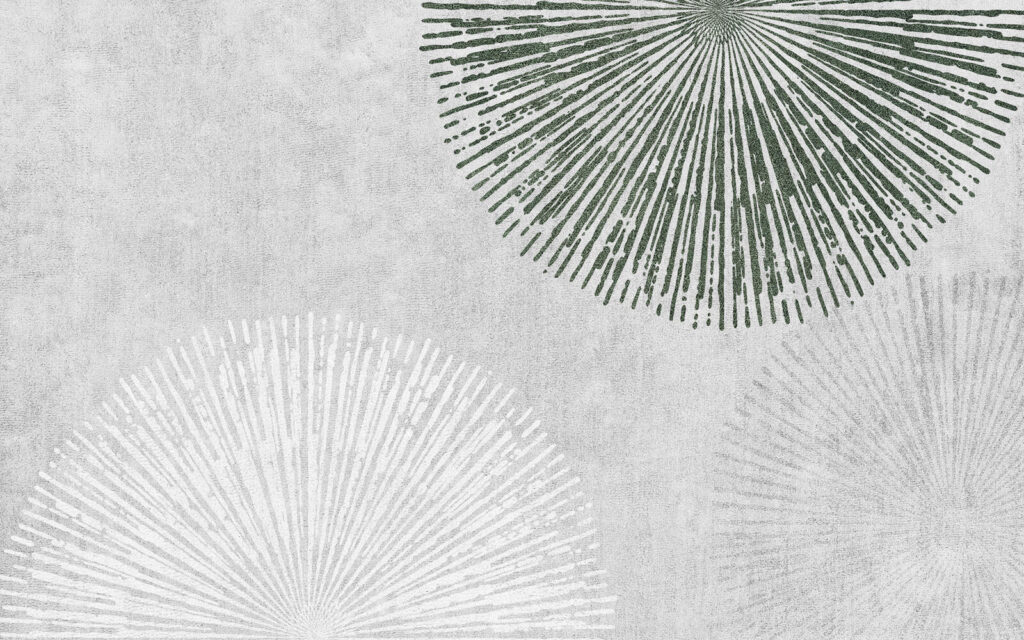 Círculos de raios finos — design completo