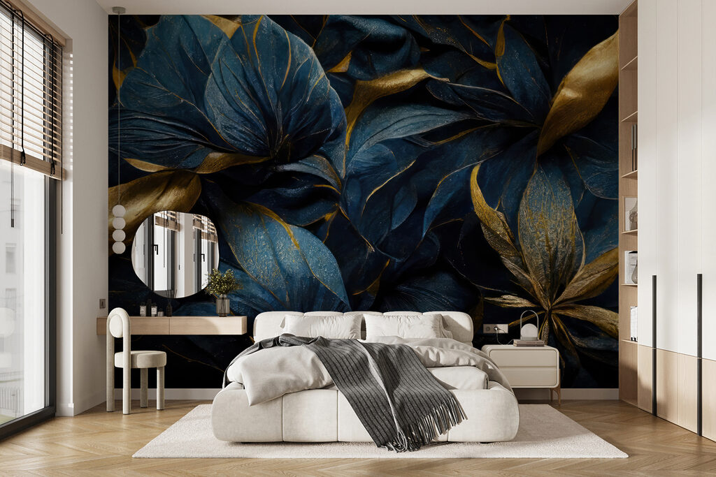 Flores escuras sobre preto — interior 4