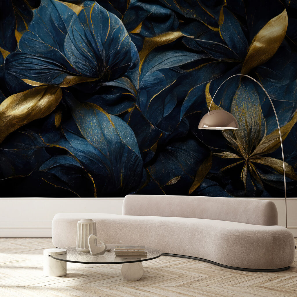 Flores escuras sobre preto — interior 6