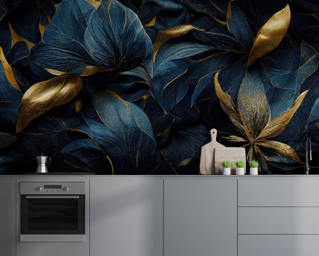 Flores escuras sobre preto — interior 3