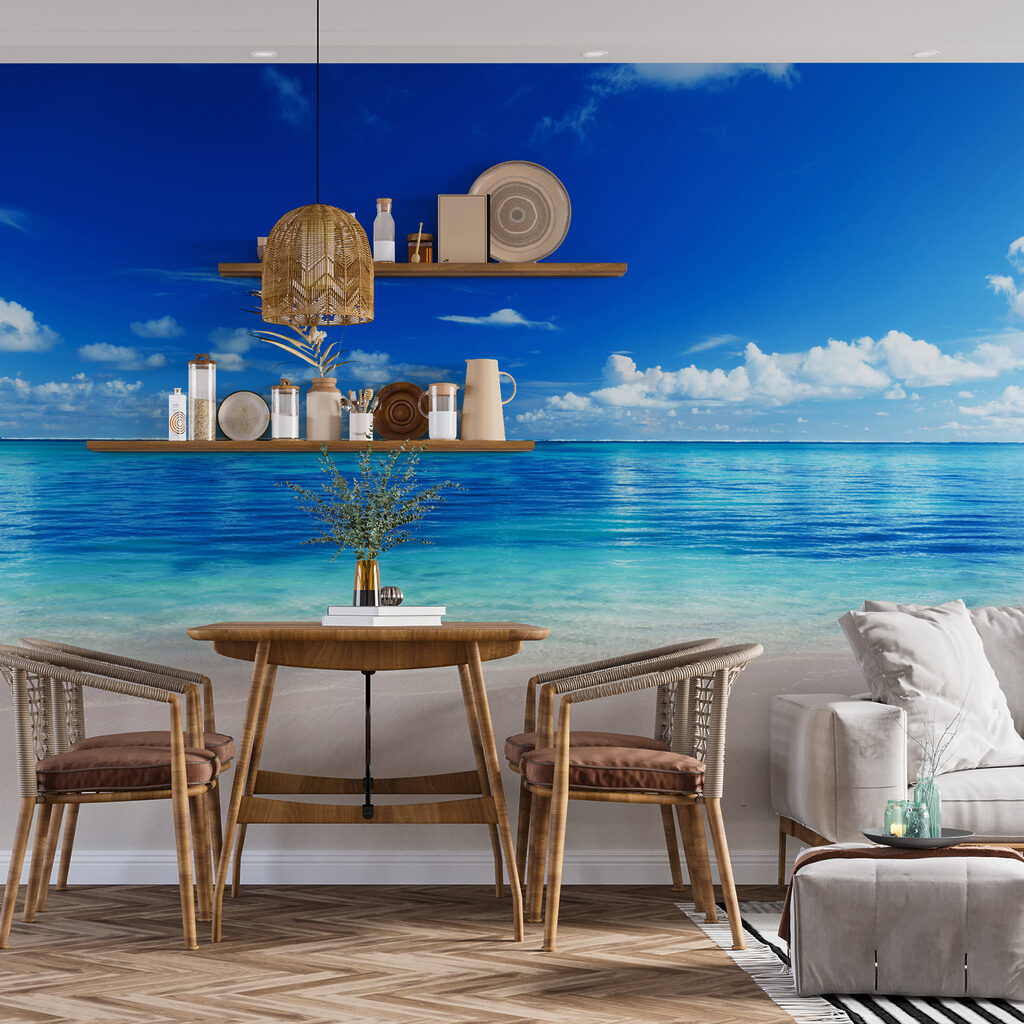 Praia em azul vivo — interior 5