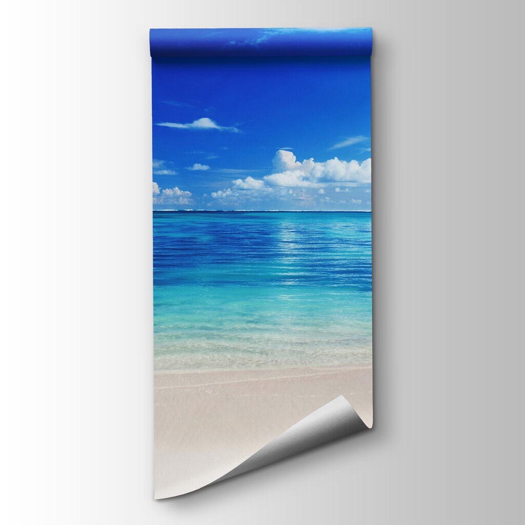 Praia em azul vivo — vista do produto
