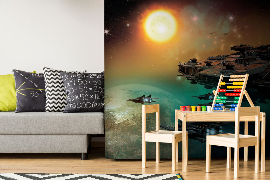 Naves espaciais ao sol — interior 2
