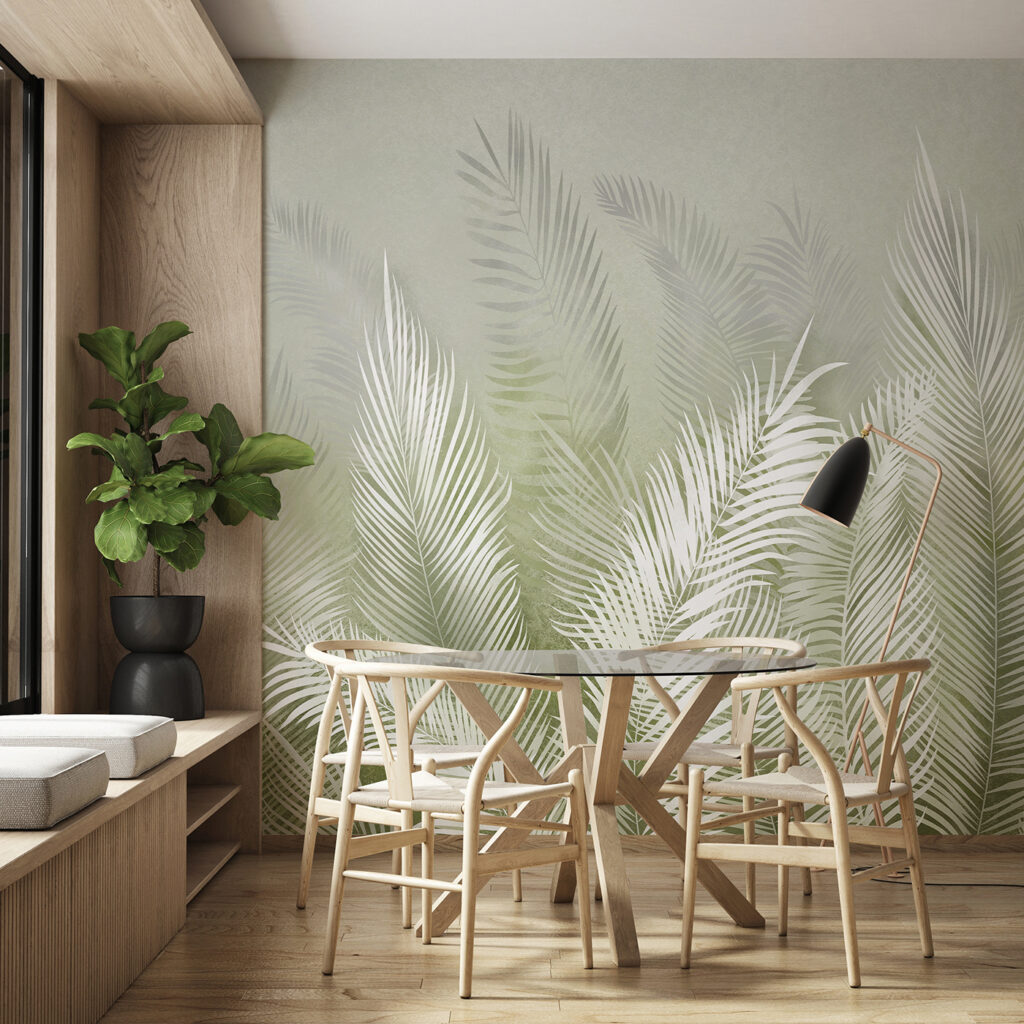Palmas brancas a crescer — interior 1
