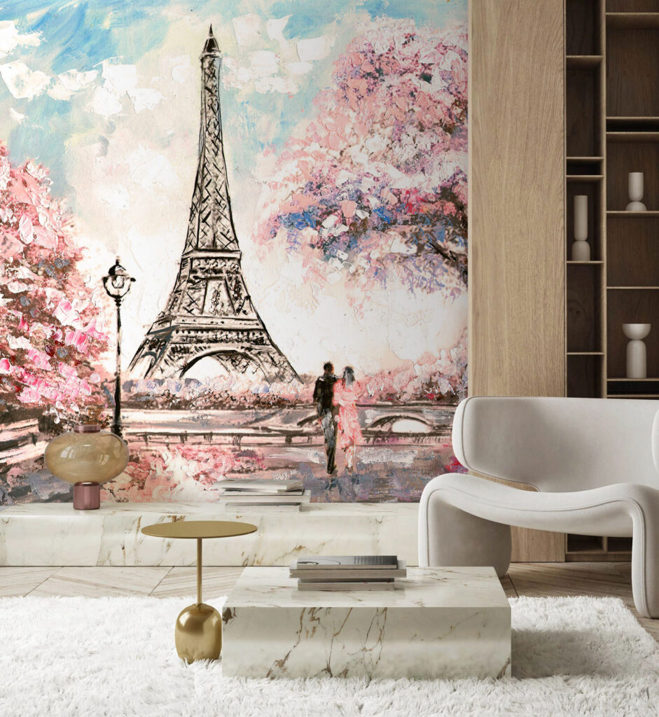 Torre Eiffel entre flores — interior 2