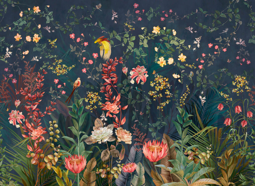 Jardim noturno de flores — design completo