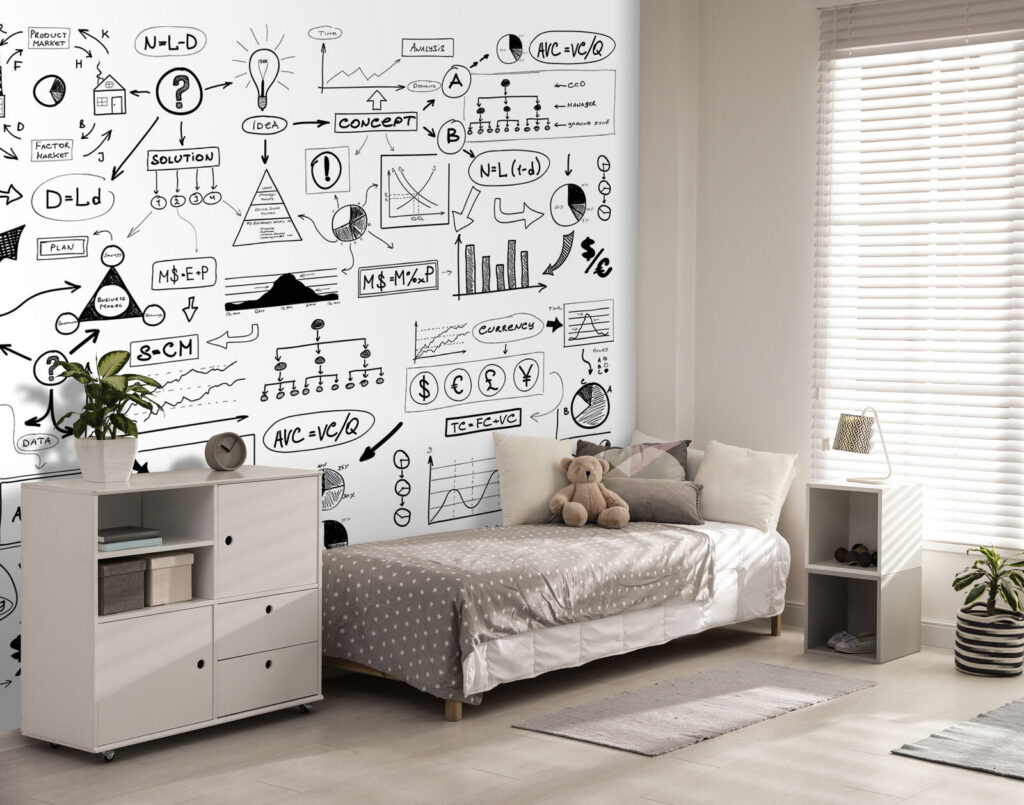 Ideias em traço preto — interior 3