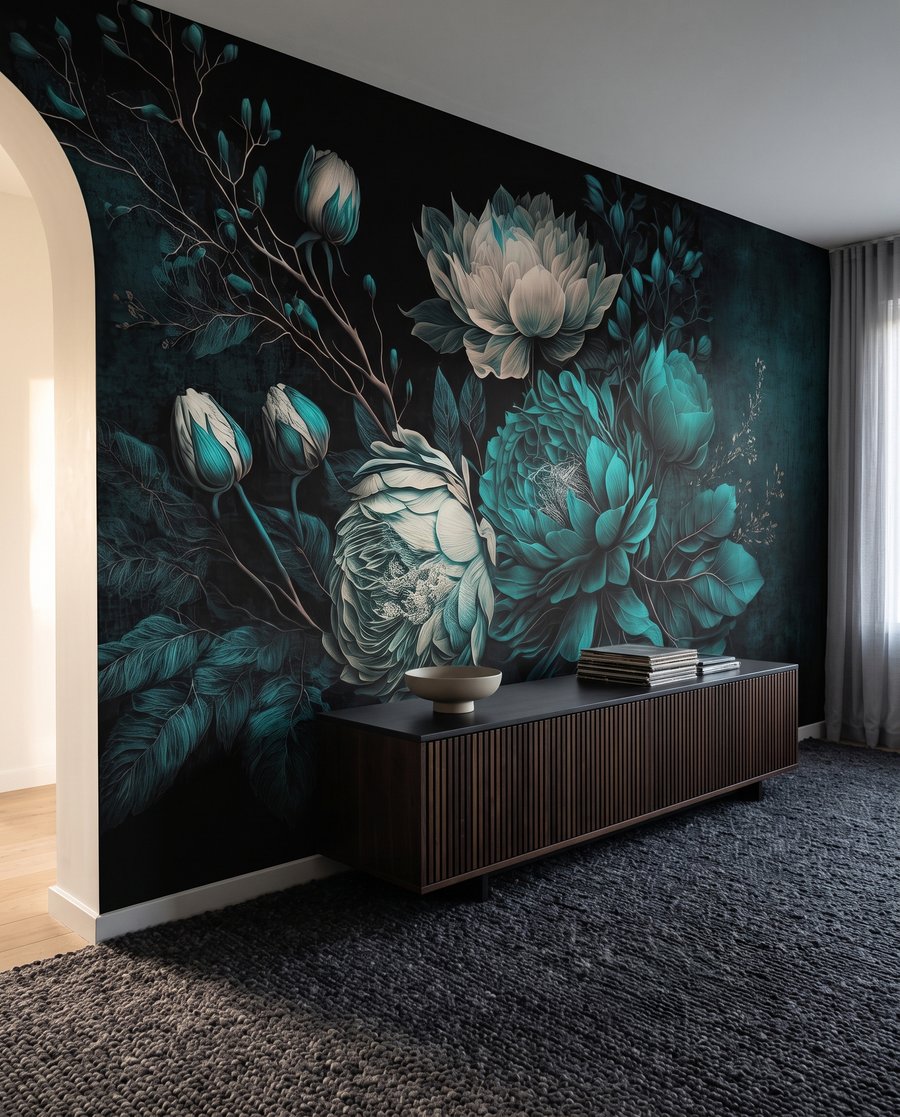 Flores grandes e botões — interior 5