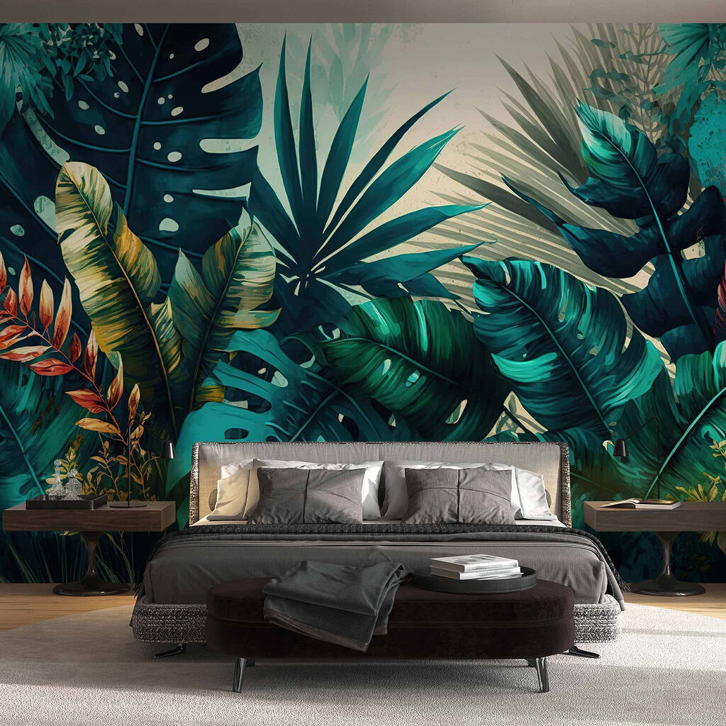 Plantas tropicais iluminadas — interior 4
