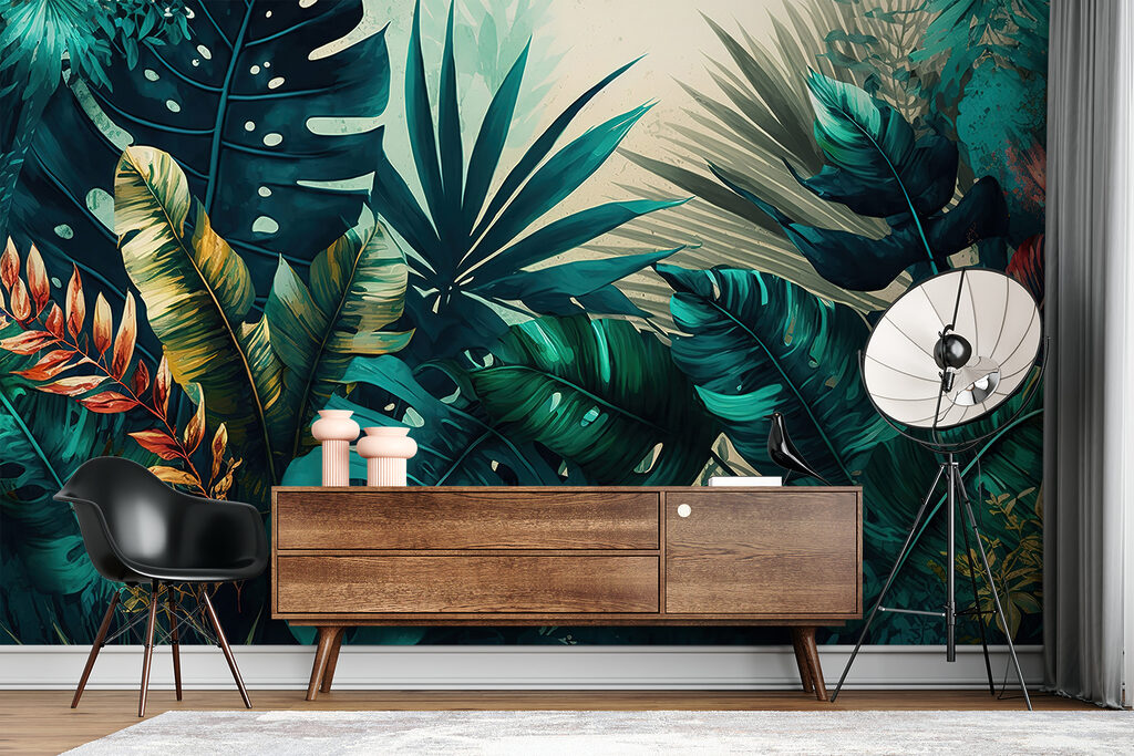 Plantas tropicais iluminadas — interior 5