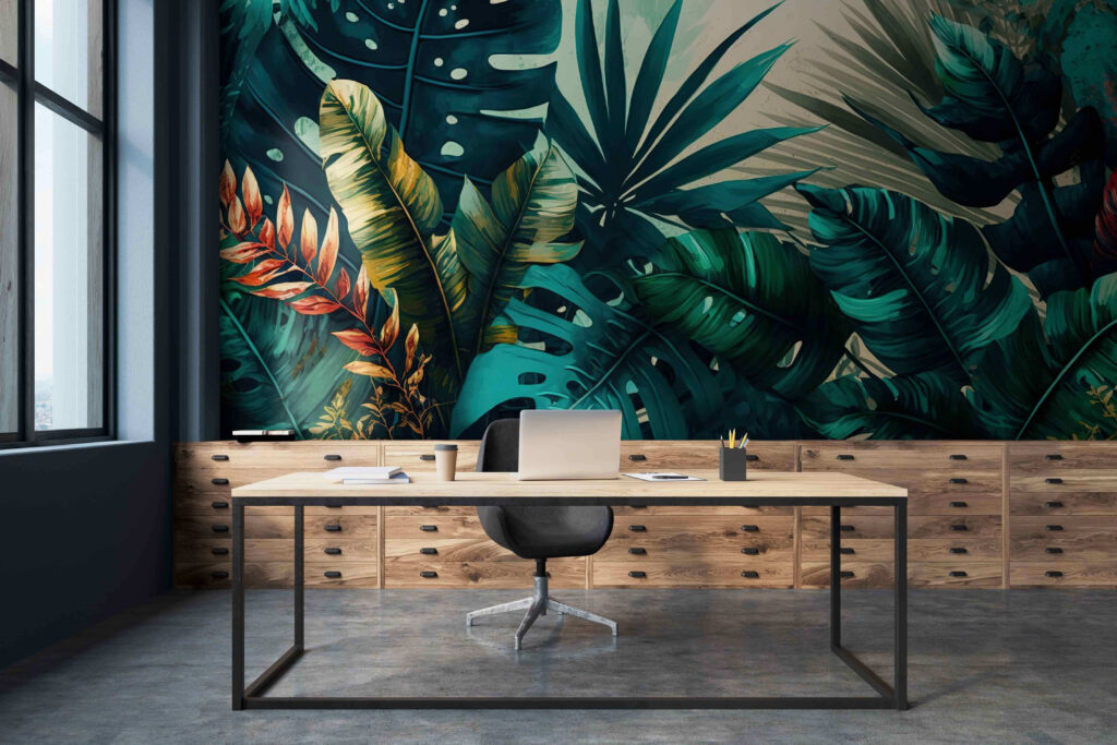 Plantas tropicais iluminadas — interior 3