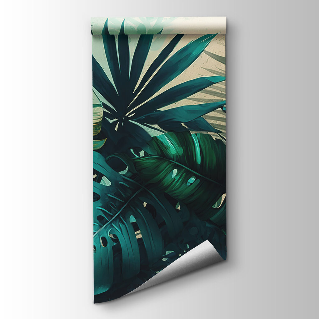 Plantas tropicais iluminadas — vista do produto