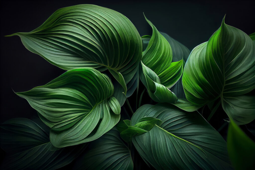 Folhas verdes dobradas — design completo