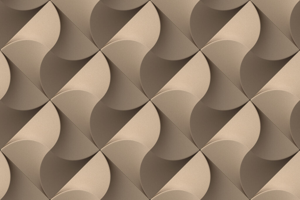 Folhas dobradas em castanho-acinzentado — design completo