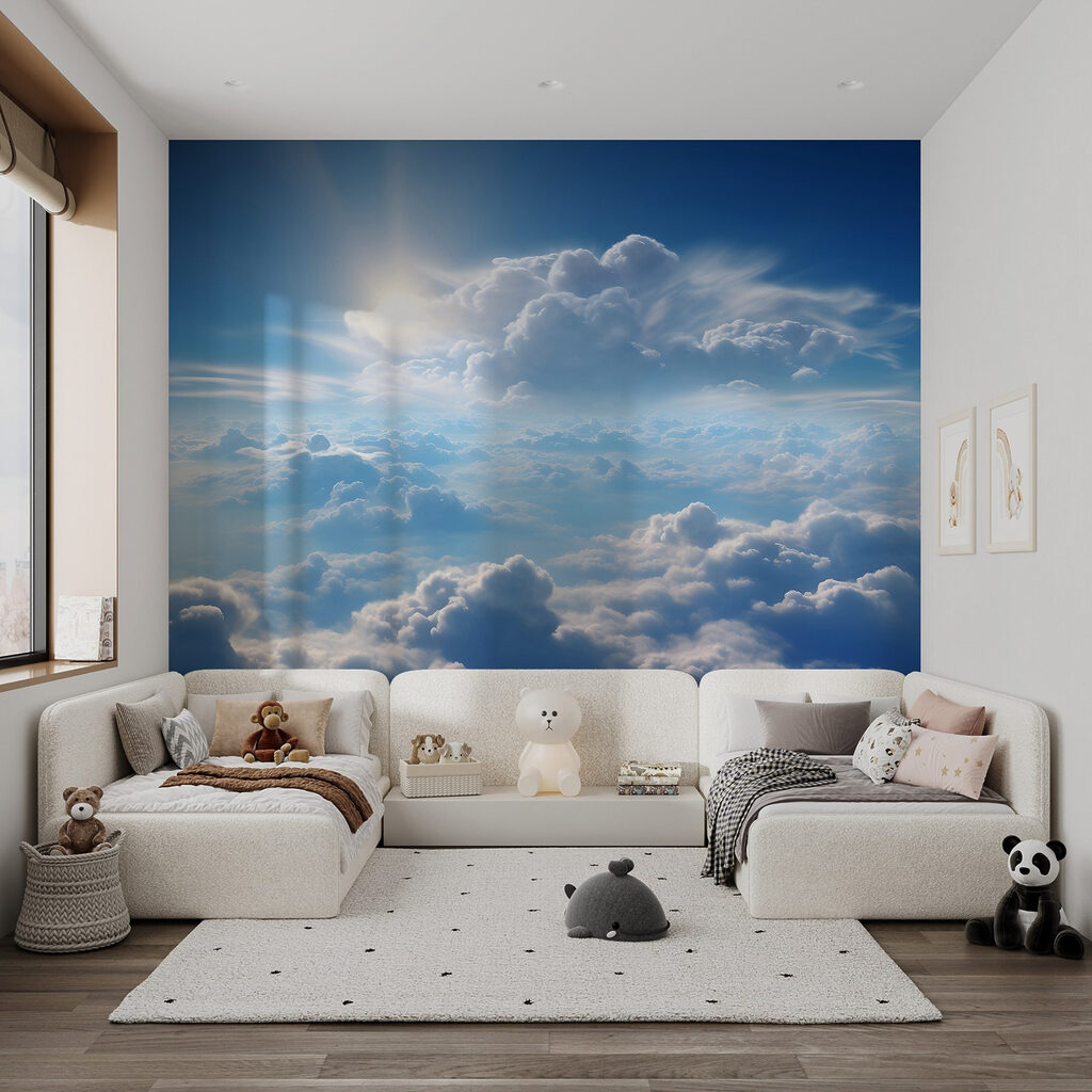 Sol sobre nuvens brancas — interior 2
