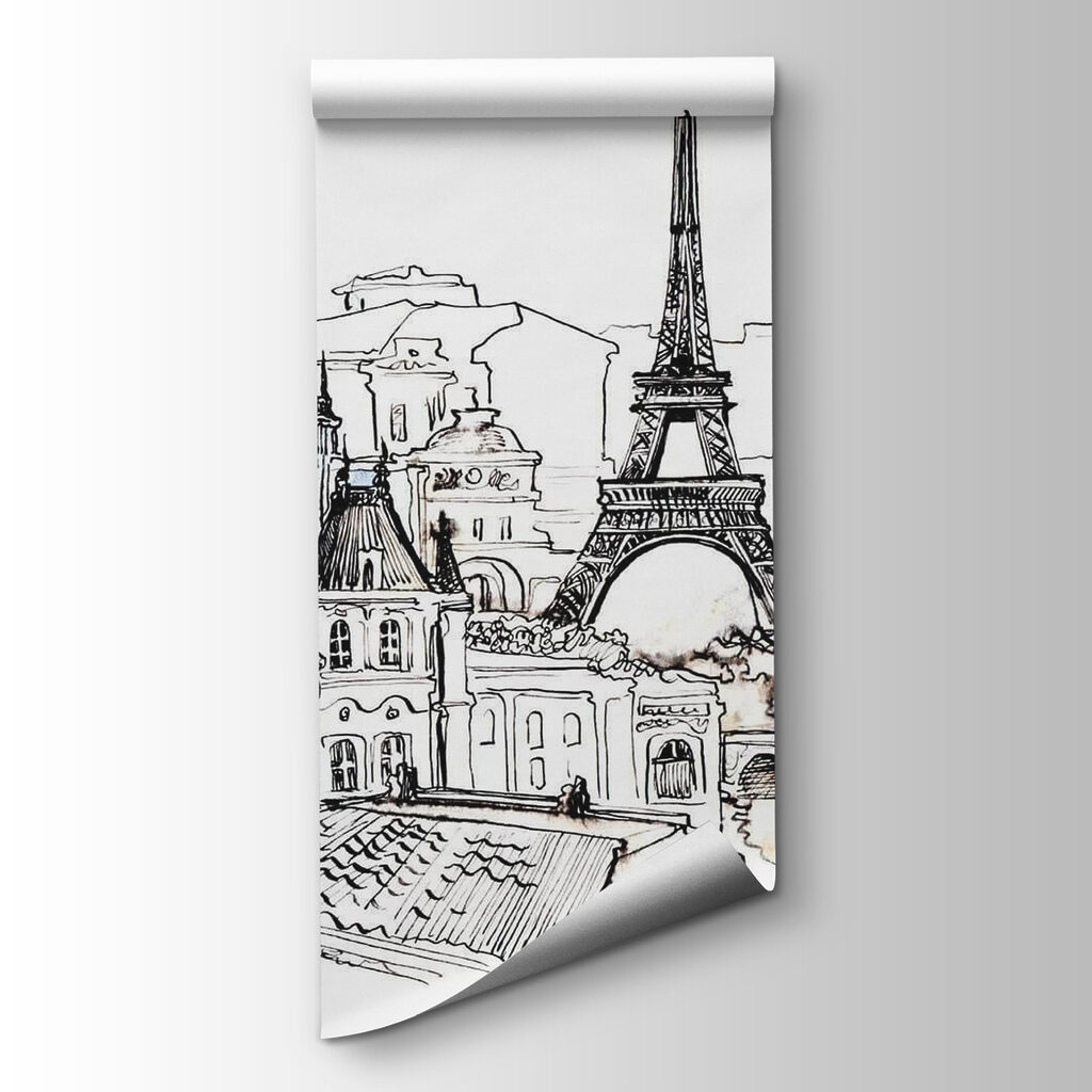 Paris em traços pretos — vista do produto