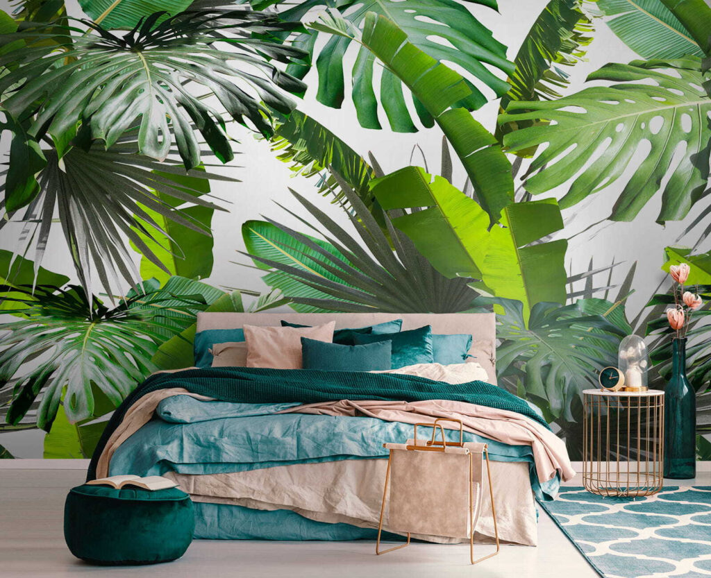 Folhas tropicais verdes — interior 1